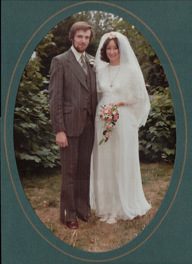 Nicky Harper wedding - credit Nicky Bull Nicky Bull (nee Harper) with her husband in their wedding photo