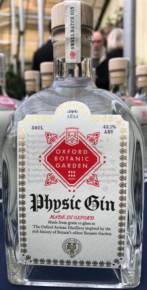 Physic gin close A bottle of Physic Gin