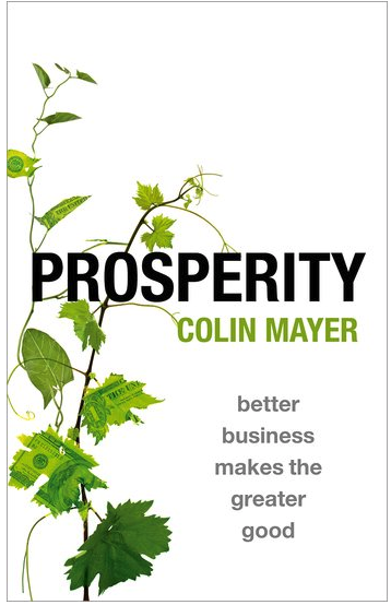 The cover of 'Prosperity' by Colin Mayer
