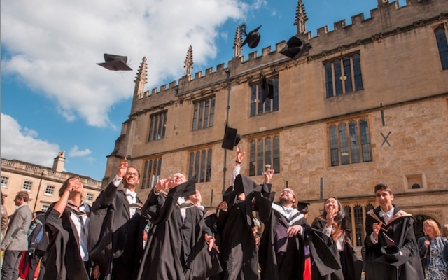 Graduation scene at Oxford