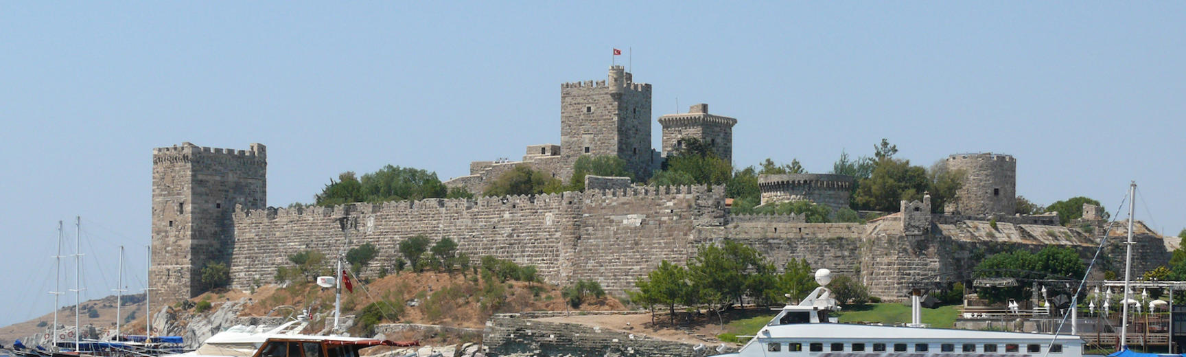 Southeast view of Bodrum Castle in southwest Turkey