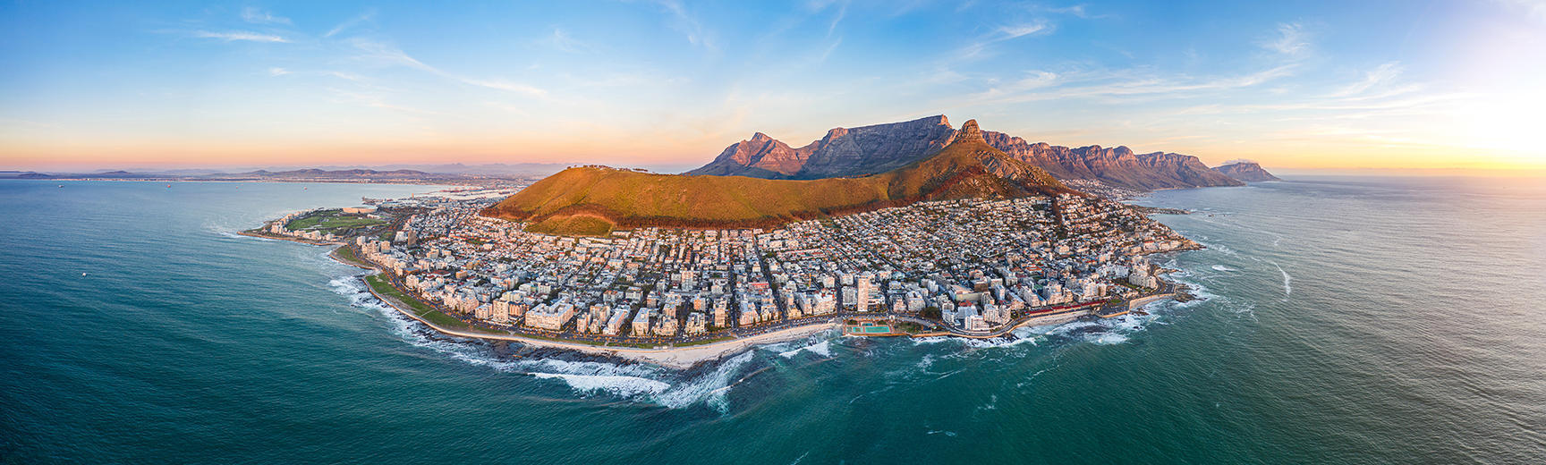 Aerial shot of Cape Town with Table Top Mountain CREDIT Shutterstock