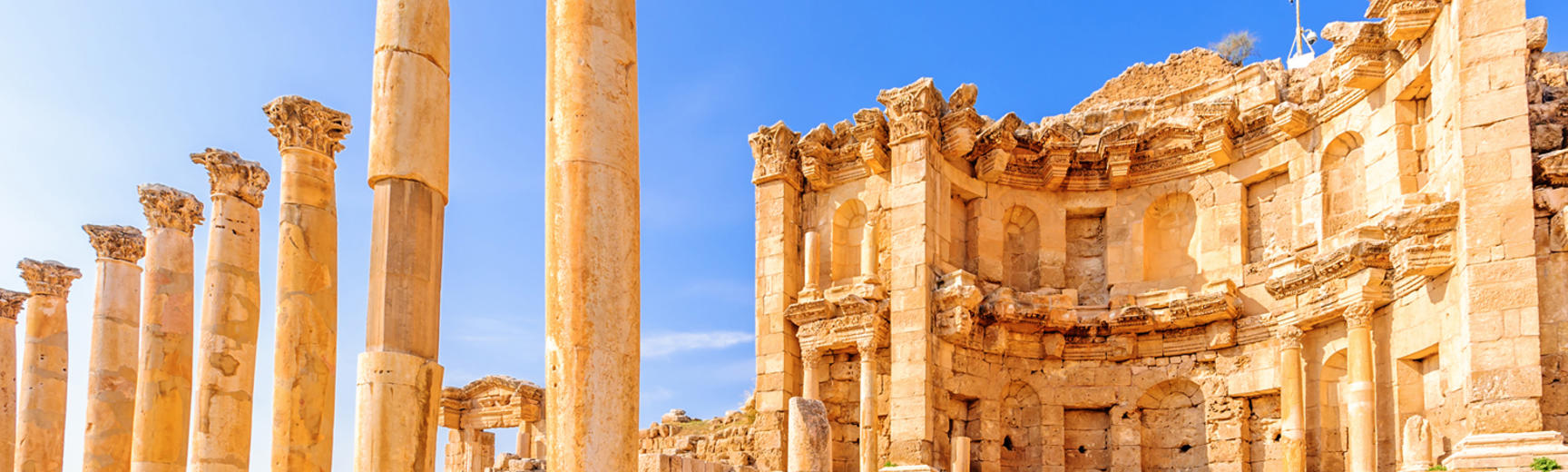 Nymphaeum in the Roman city of Gerasa, preset-day Jerash, Jordan - Shutterstock