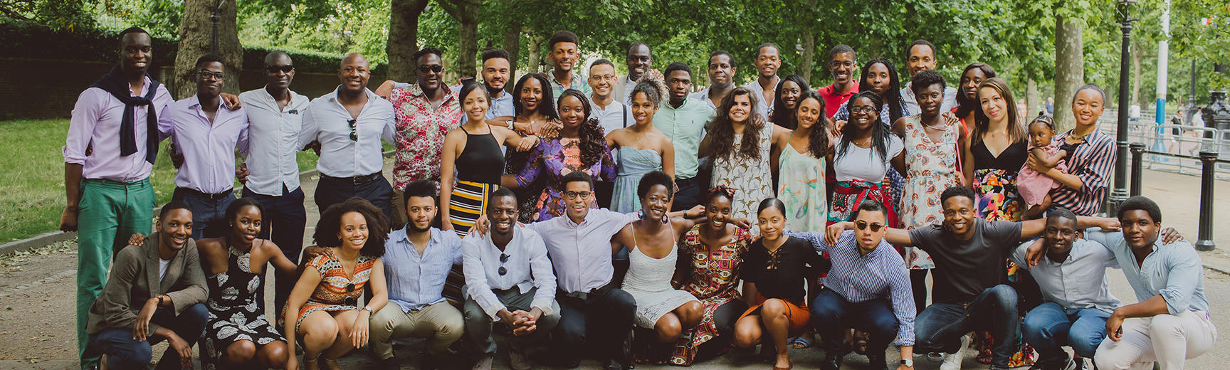 A group picture of the member of the Oxford Black Alumni Network