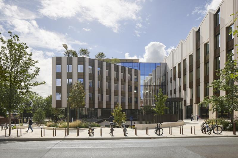 Facade of the Life and Mind Building, October 2025