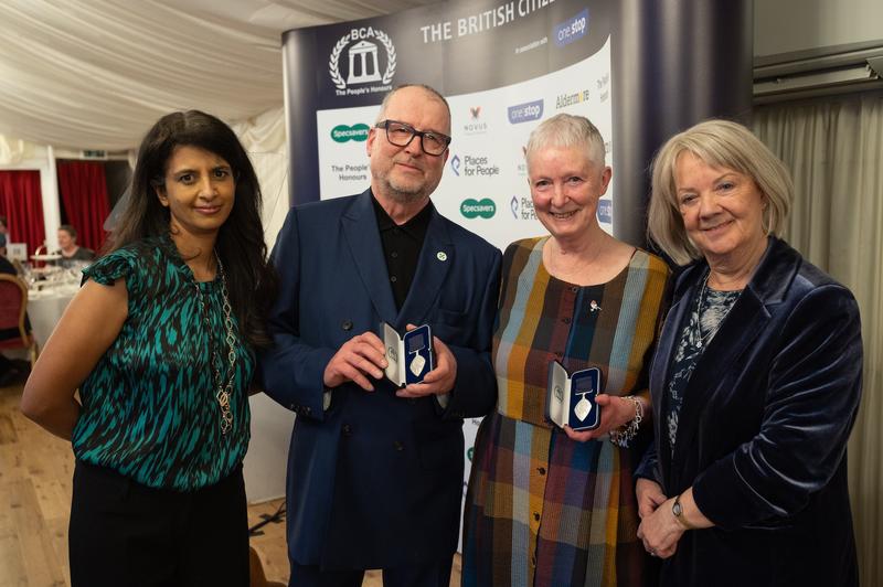 Konnie Huq, Christopher Mitchell BCAc, Denise Mitchell BCAc, Dame Mary Perkins, Specsavers 