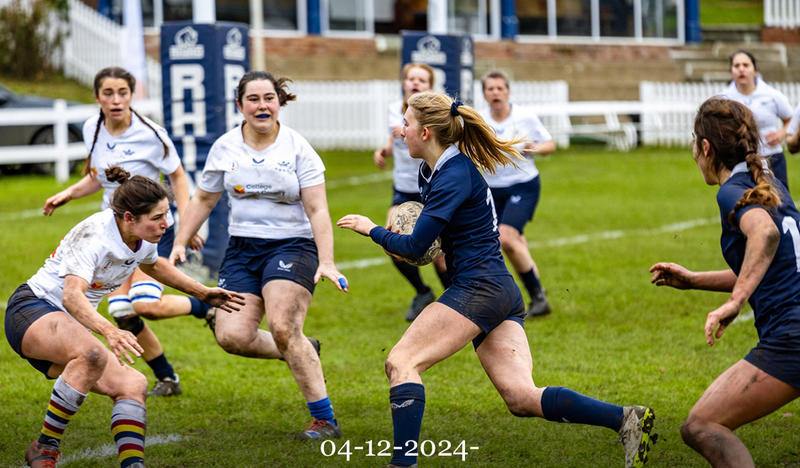 Lilla Berry in possession of the ball, 4 December 2024