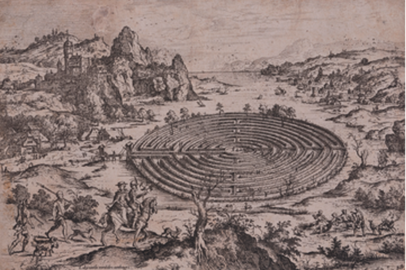 A print of the Greek Labyrinth