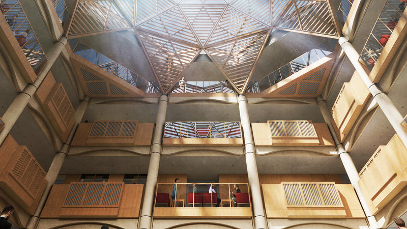 Internal Architect Rendering of the Schwartzman Centre for the Humanities