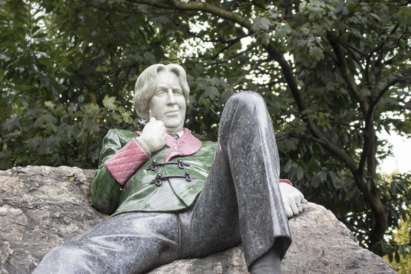 The Oscar Wilde Memorial Sculpture in Dublin