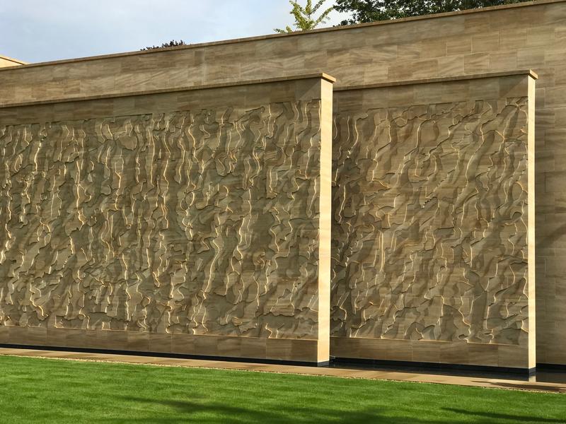 Stone Drawing (2014-19) by Susanna Heron - an outdoor engraved wall 