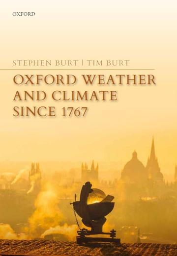 The cover of the book 'Oxford climate and weather since 1767'
