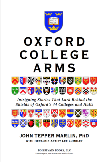 The cover of 'Oxford college arms' by John Tepper Marlin