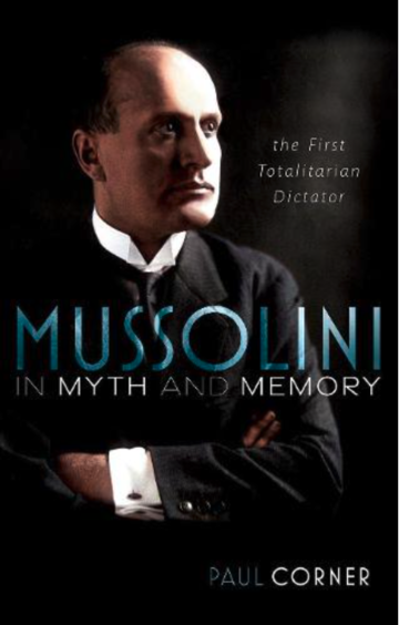 Book jacket of Mussolini in Myth and Memory