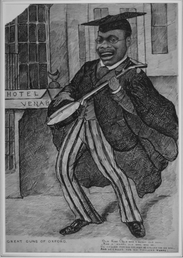 The only known image of Christian Frederick Cole, Oxford's first black student