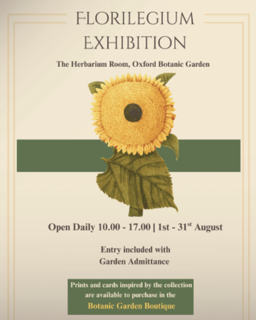 Poster for the exhibition 'Florilegium'