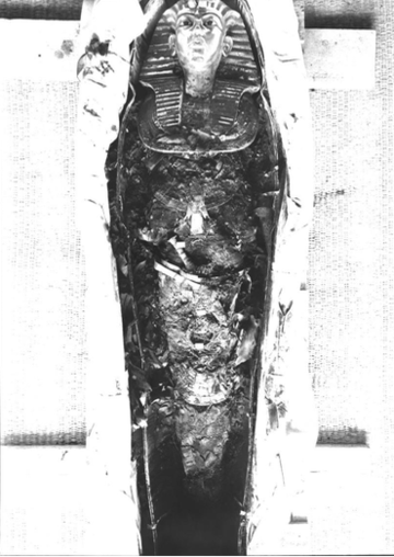 The body of Tutankhamun