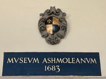 The original Ashmolean Museum Sign