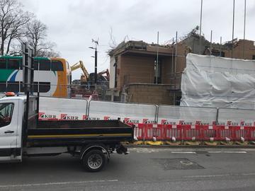 Demolished YHA building by the Oxford Railway Station