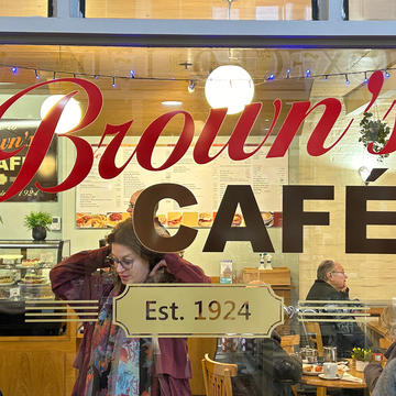 Brown's Cafe Window