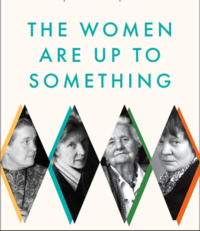 'The Women Are Up to Something' by Benjamin J.B. Lipscomb, depicting philosophers Elizabeth Anscombe, Philippa Foot, Mary Midgley, and Iris Murdoch